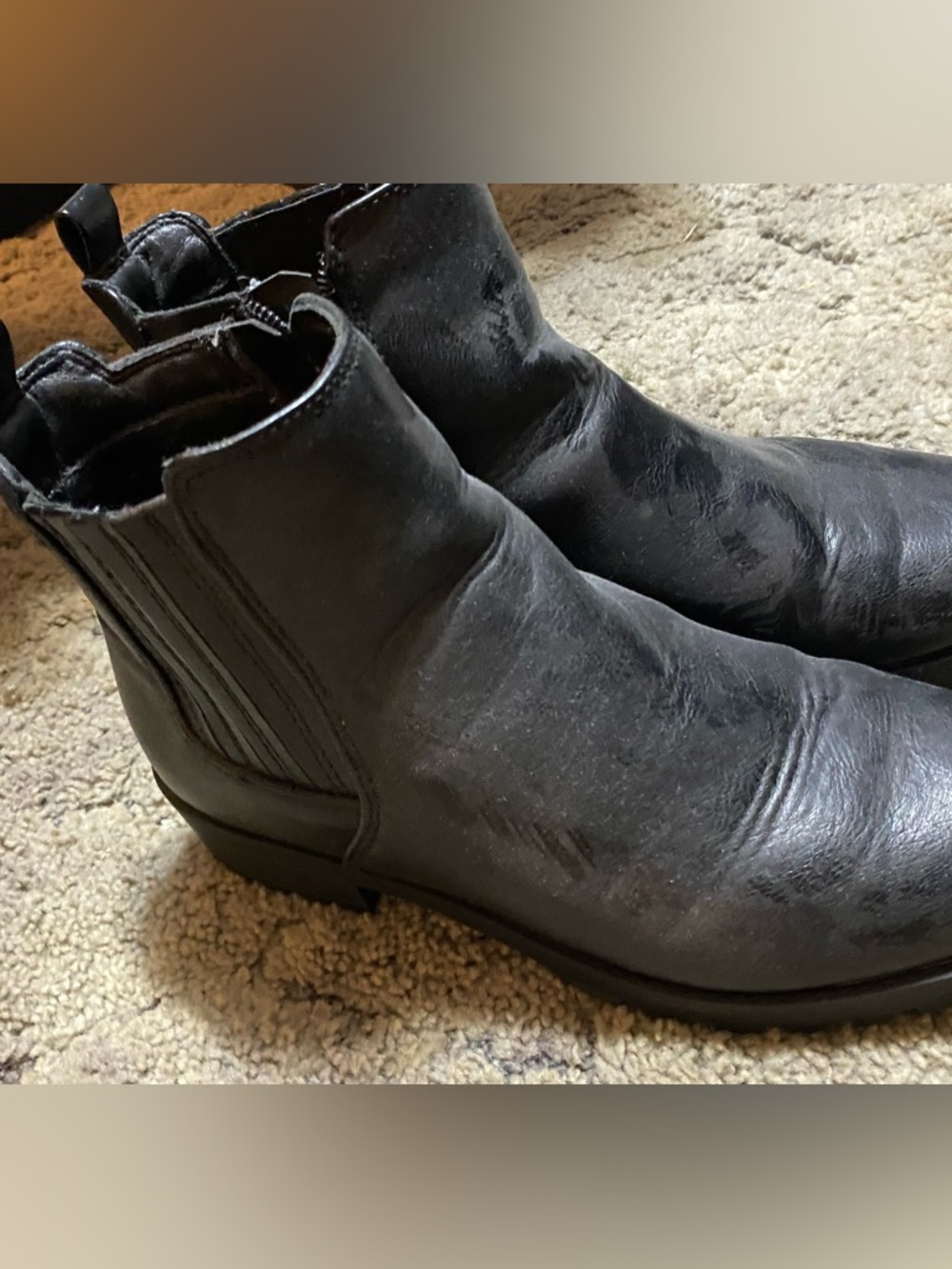 Black Leather Chelsea Boots